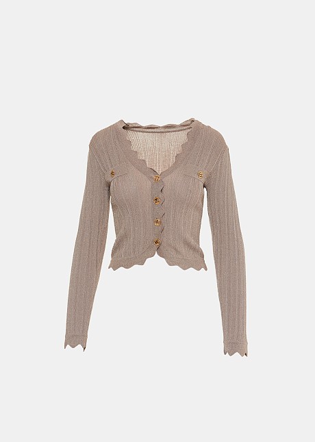 Lurex cardigan