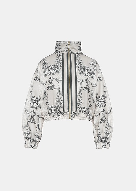 Printed sweatshirt jacket