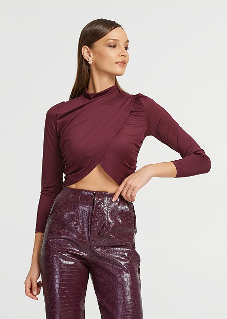 Crop top with crisscross bust