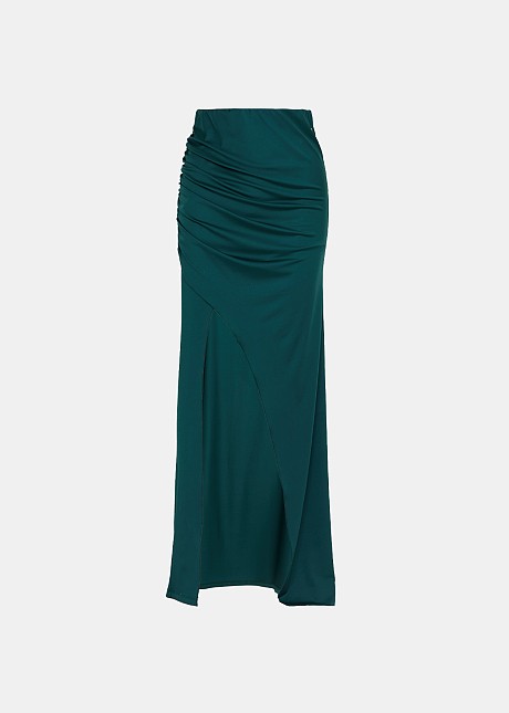 Maxi skirt with side split