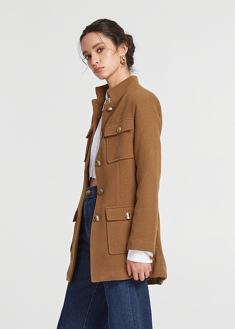 Short coat in military look