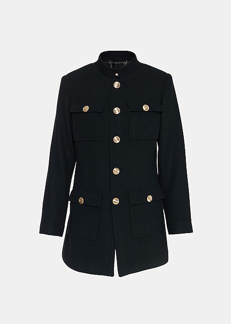 Short coat in military look