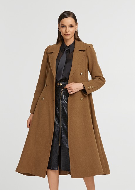 Long coat in military look