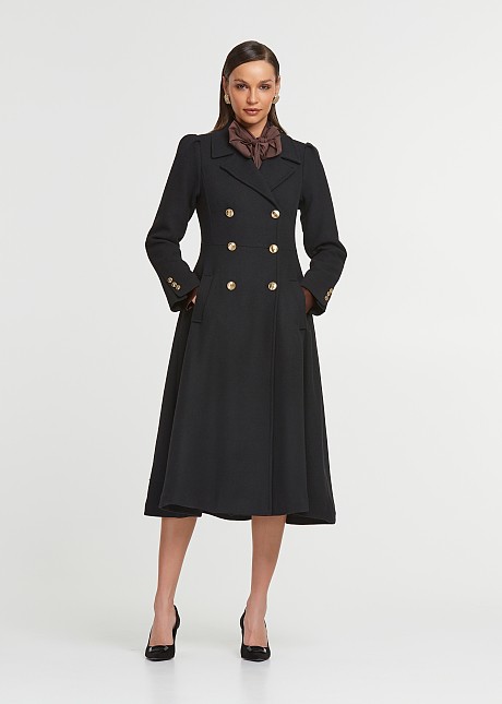 Long coat in military look