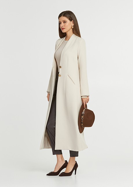 Long coat in a loose fit