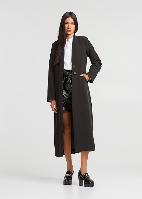 Long coat in a loose fit