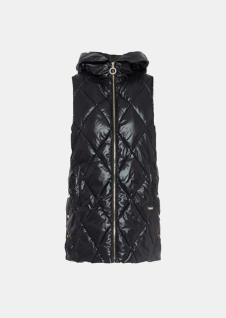 Sleeveless quilted puffer