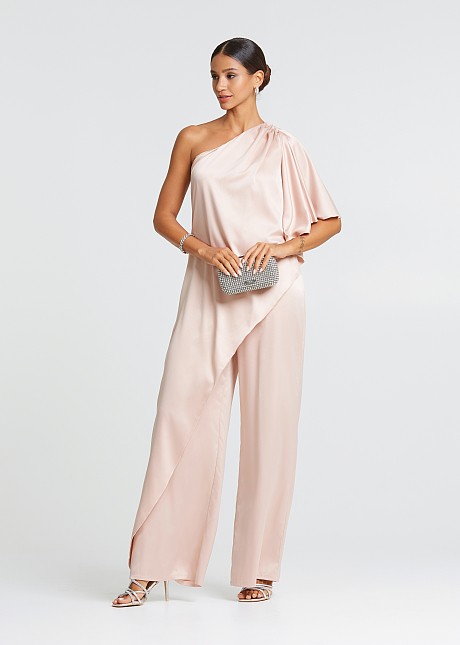 One shoulder jumpsuit