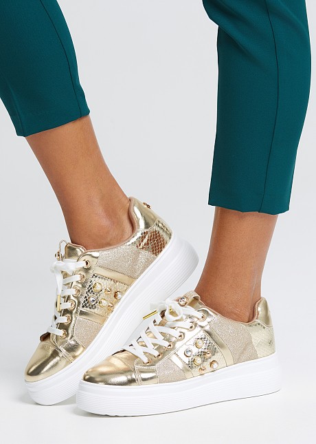 Sneakers with strass LYNNE