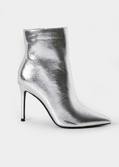 High heel boots wit glitter