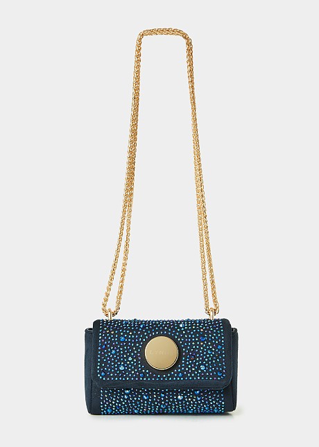 Purse with rhinestones