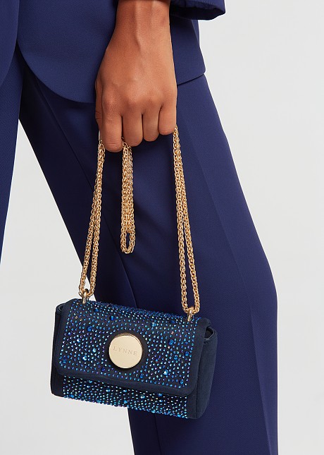 Purse with rhinestones