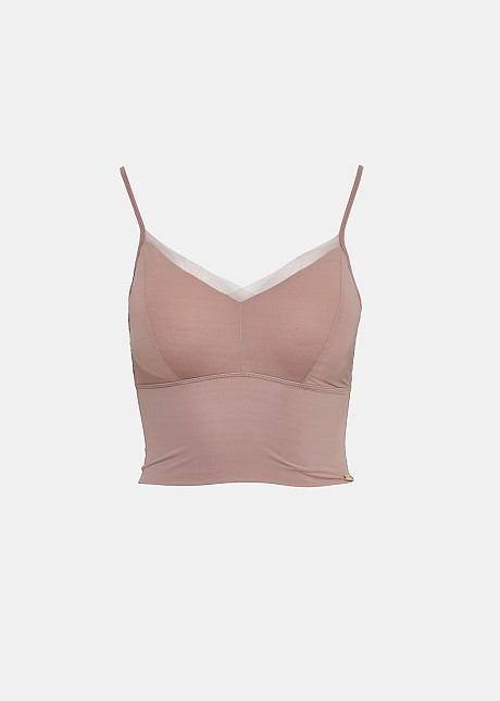 Bralette with tranparent detail