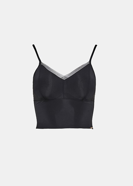 Ελαστικό bralette με διαφάνεια