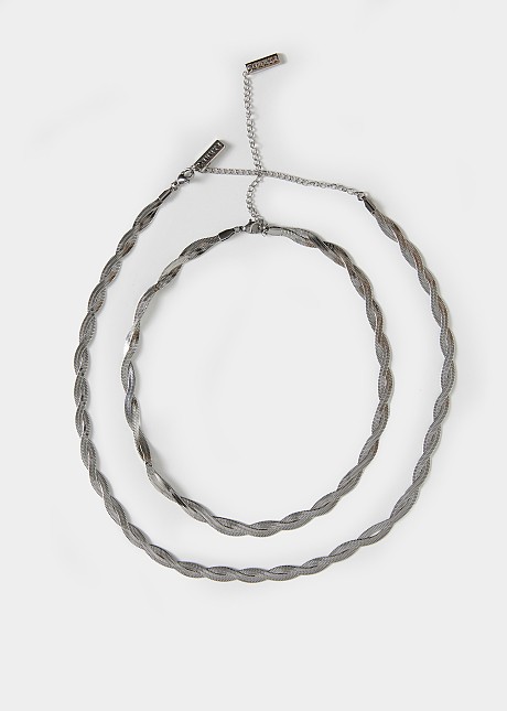 Pack of 2 braided chains