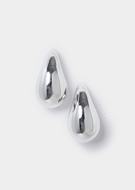 Oversized teardrop stud earrings