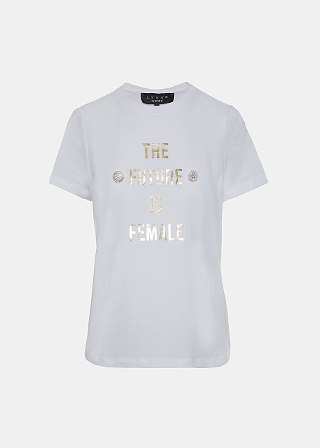 Statement t-shirt with embellishment