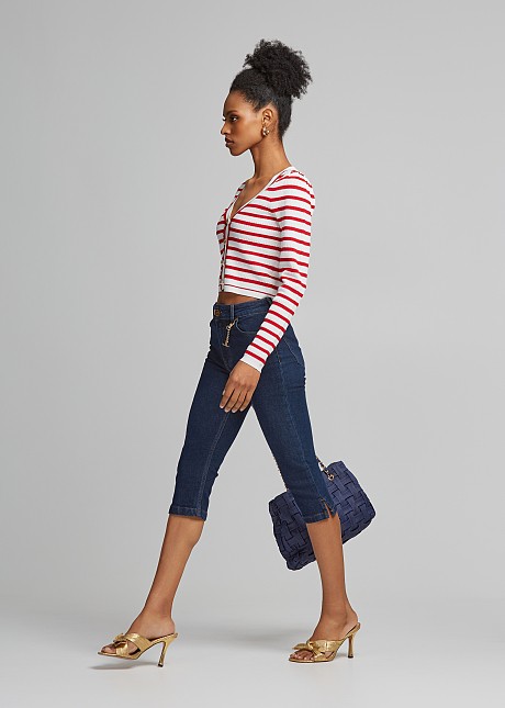 Capri denim pants