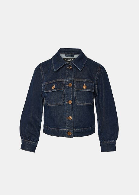 Denim jacket with sleeves 3/4