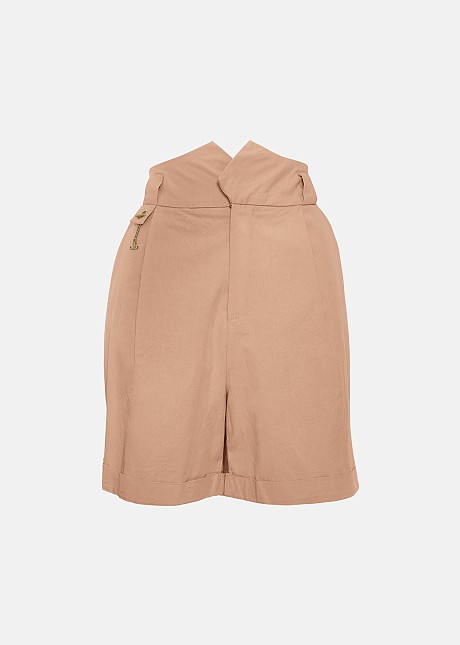 Highwaisted shorts with pleats