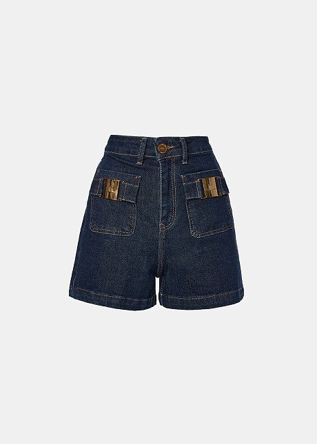 Denim Shorts with metallic details