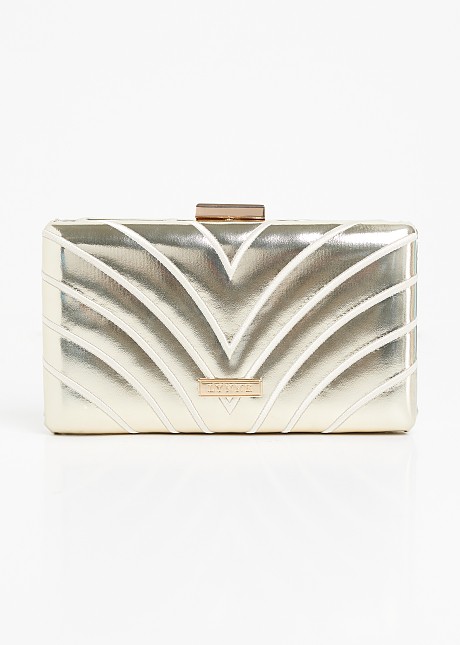 Clutch bag with VE embossed look