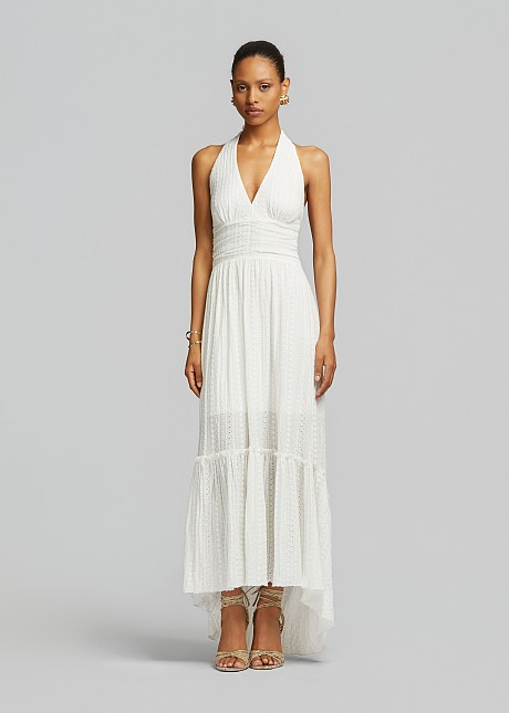 Broderie lace maxi dress | LYNNE