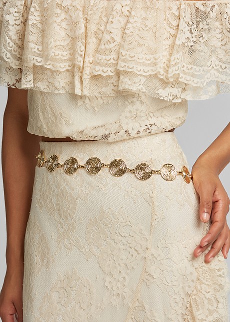 Adjustable metal chain belt | LYNNE