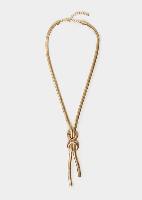 Necklace with knot detail