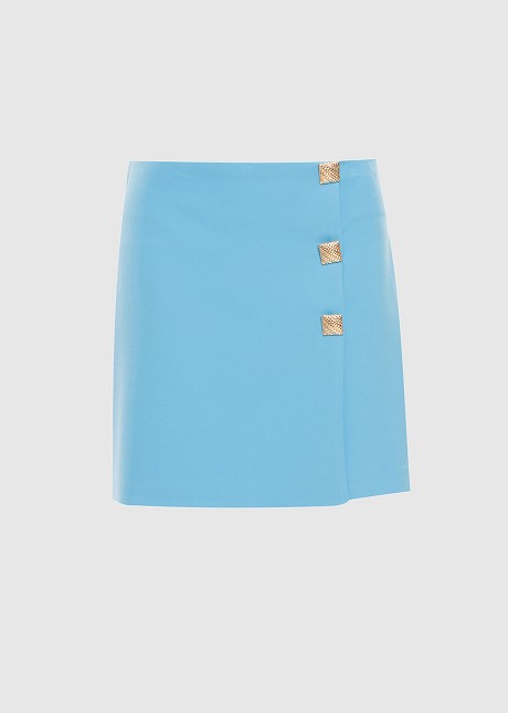 Skorts with decorative buttons