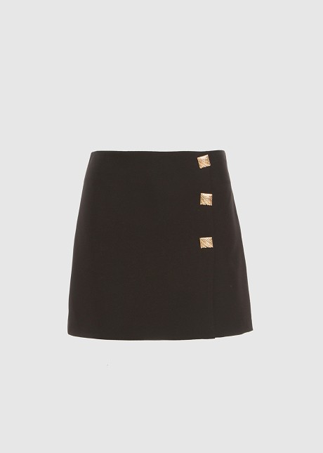 Skorts with decorative buttons
