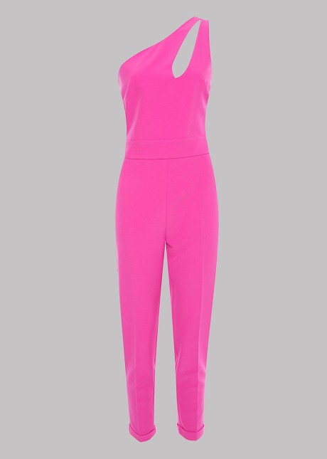 Sleeveless jumpsuit with cut out