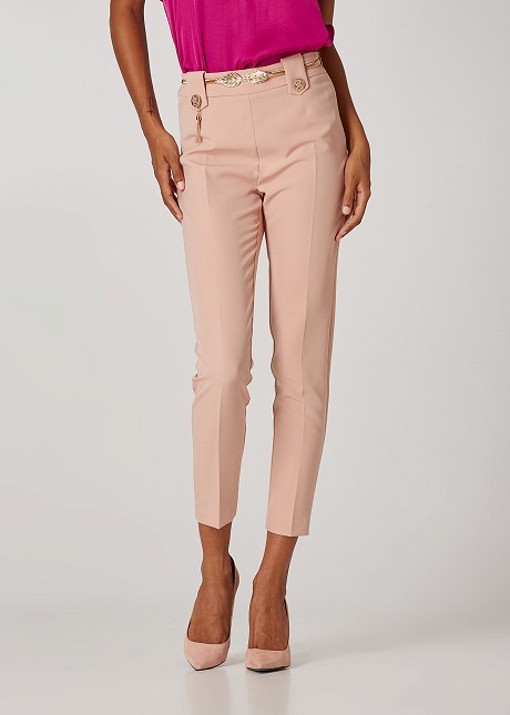 High waisted cropped pants