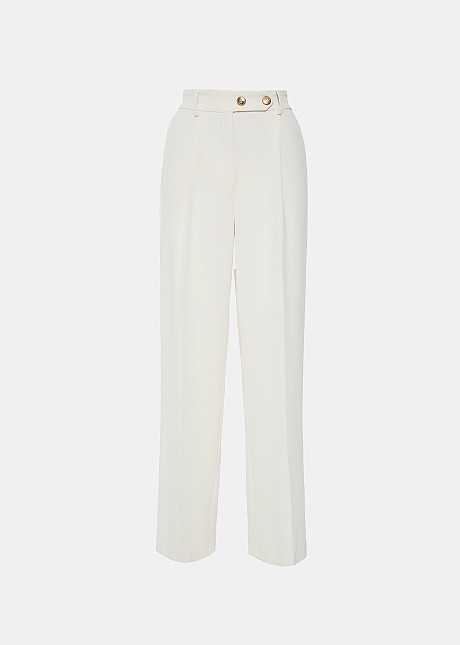 Tailored wide leg with pleats