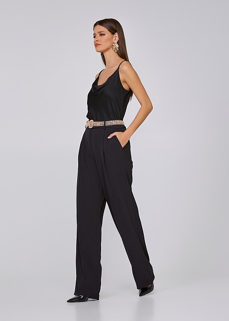 Tailored wide leg with pleats