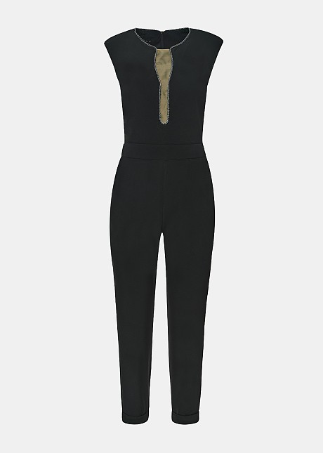 Tailored jumpsuit with pockets