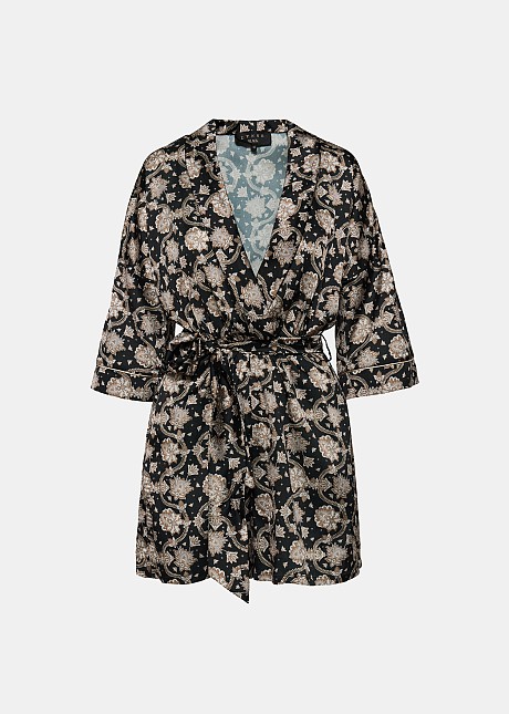 Wrap front printed playsuit