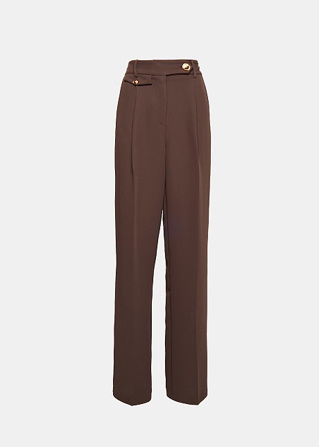 Tailored wide leg dad trouser