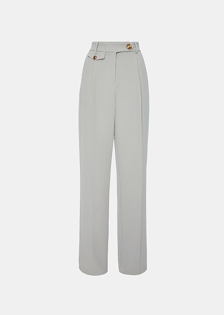 Tailored wide leg dad trouser