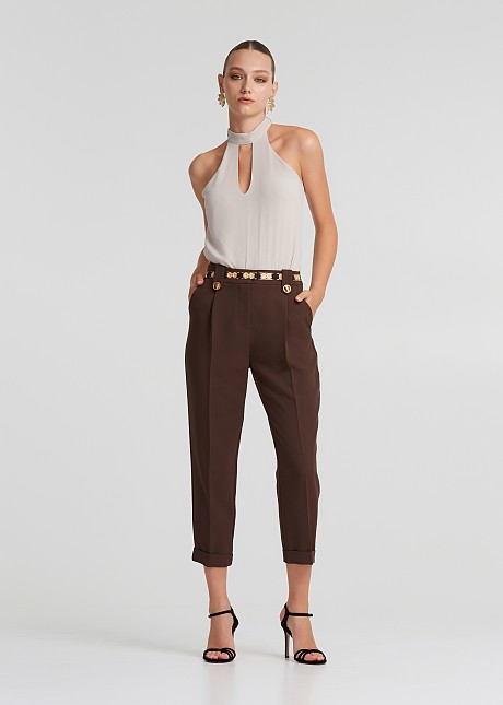 Pants with pleats