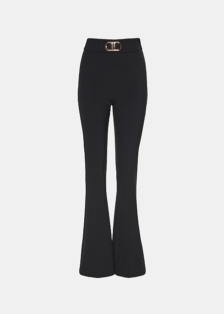 High waisted bell trousers