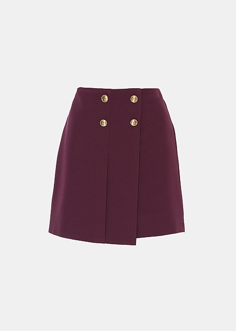 Wrap Skorts with decorative buttons