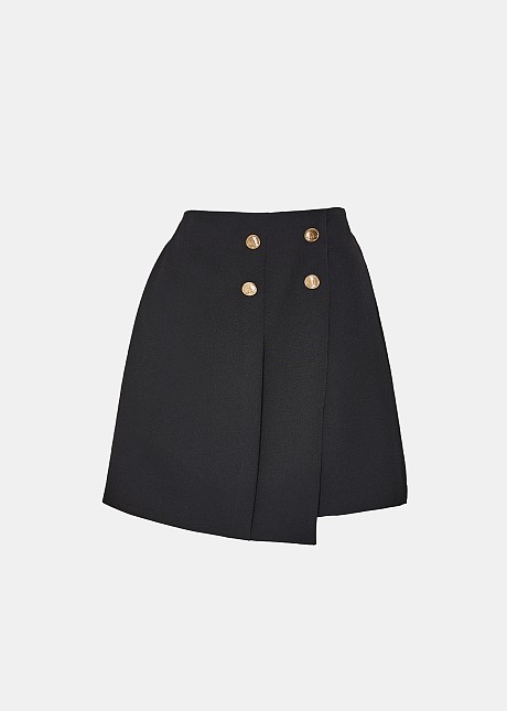 Wrap Skorts with decorative buttons