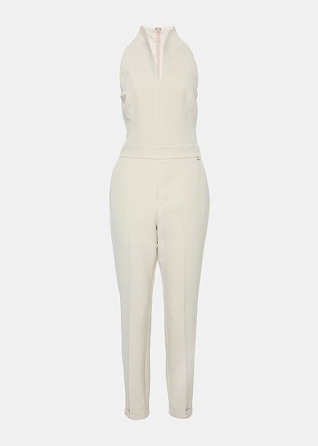 Jumpsuit with V neckline