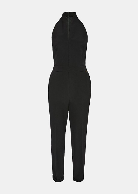 Jumpsuit with V neckline