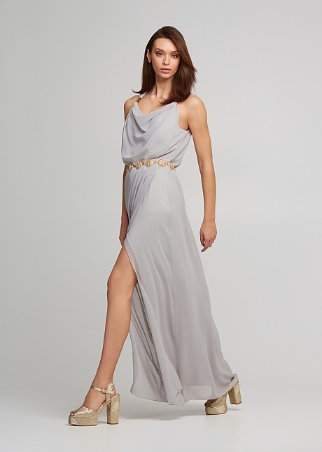 Μaxi draped dress