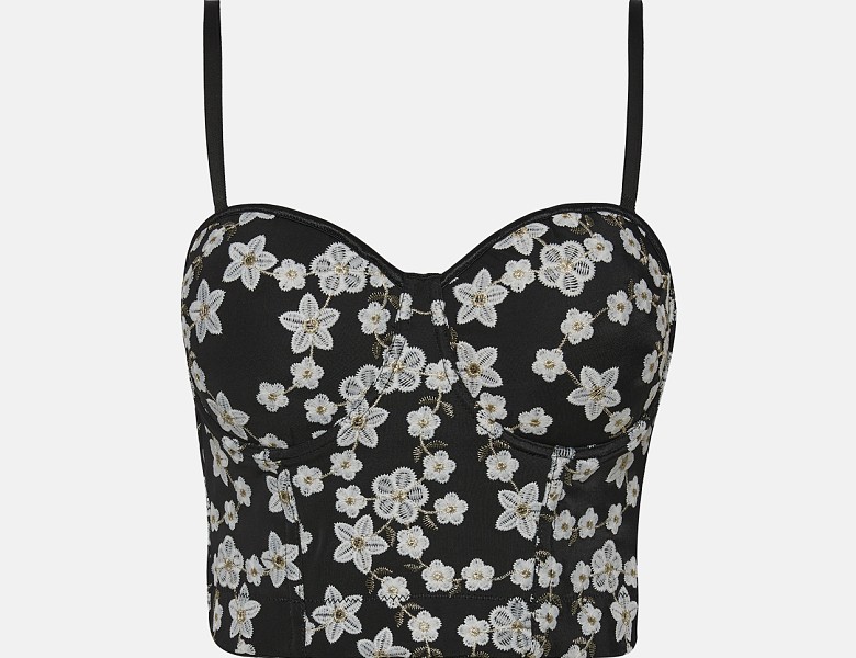 Printed bustier top | LYNNE
