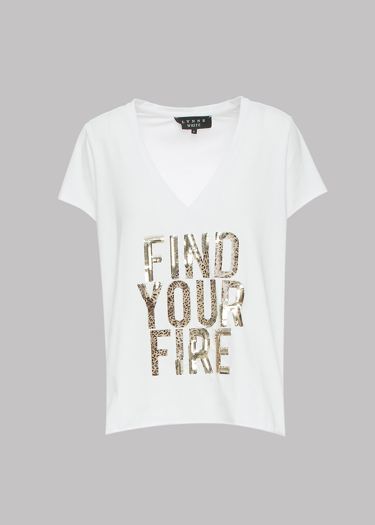 Blouse with print "Find your fire"