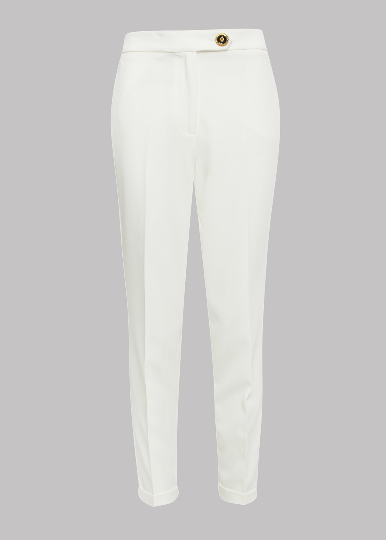 Highrise trousers with gold button