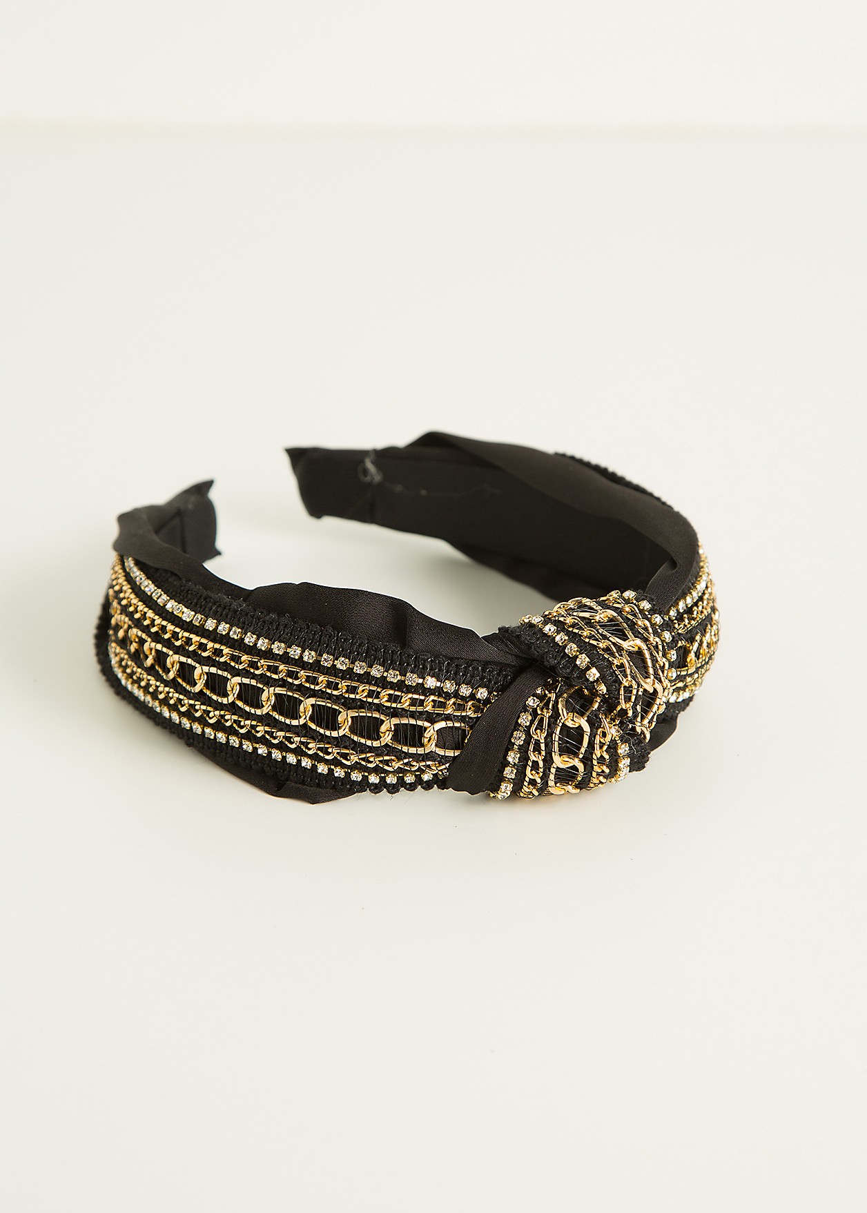 Headband with golden decorative details